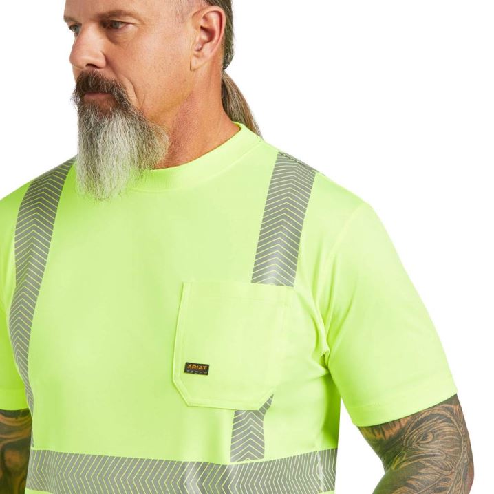 Ariat Rebar Hi-Vis ANSI T-Shirt Gelb | 1b7zOt68