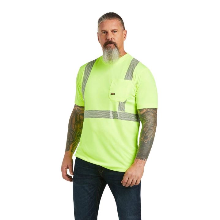 Ariat Rebar Hi-Vis ANSI T-Shirt Gelb | 1b7zOt68