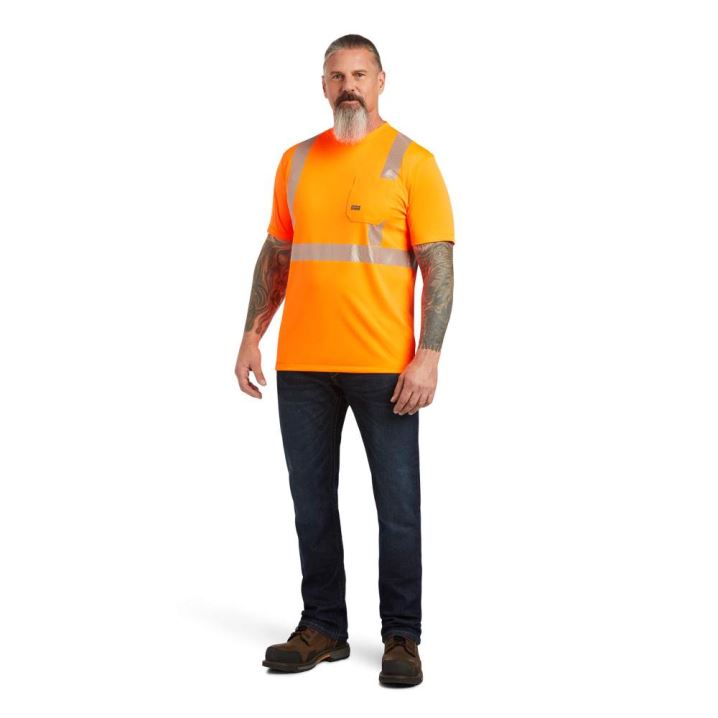 Ariat Rebar Hi-Vis ANSI T-Shirt Orange | KpQbRWSW