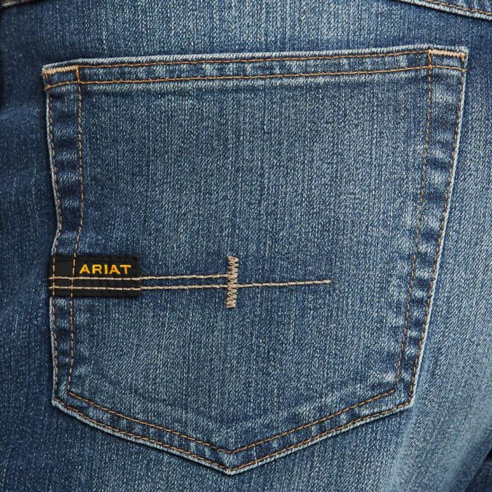 Ariat Rebar M3 Loose DuraStretch Basic Stackable Straight Leg Jean Sierra | AB3LUFPL