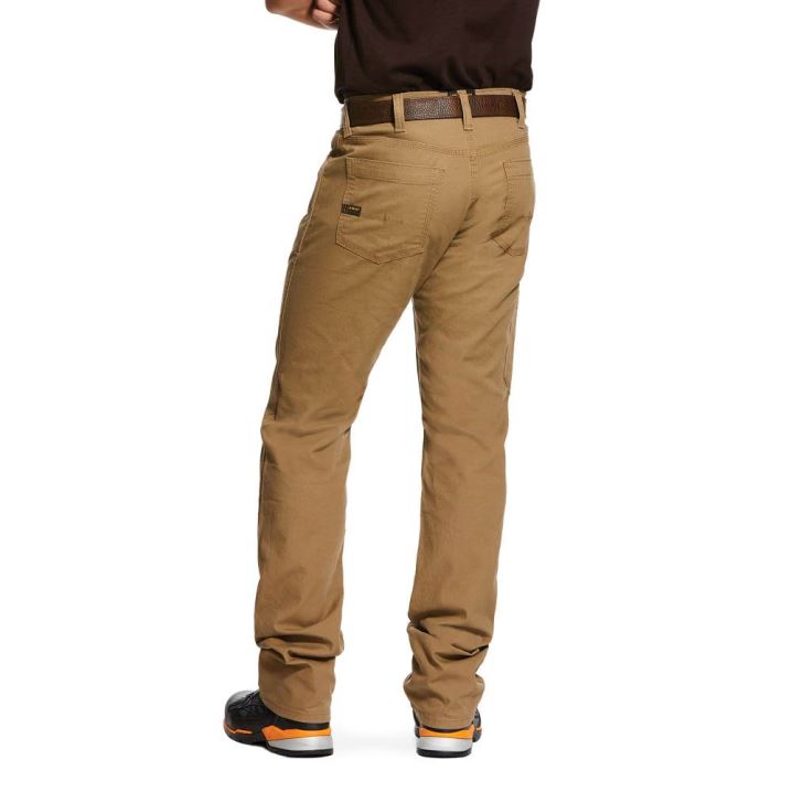 Ariat Rebar M4 Relaxed DuraStretch Made Tough Stackable Straight Leg Pant Khaki | 2264gMyt