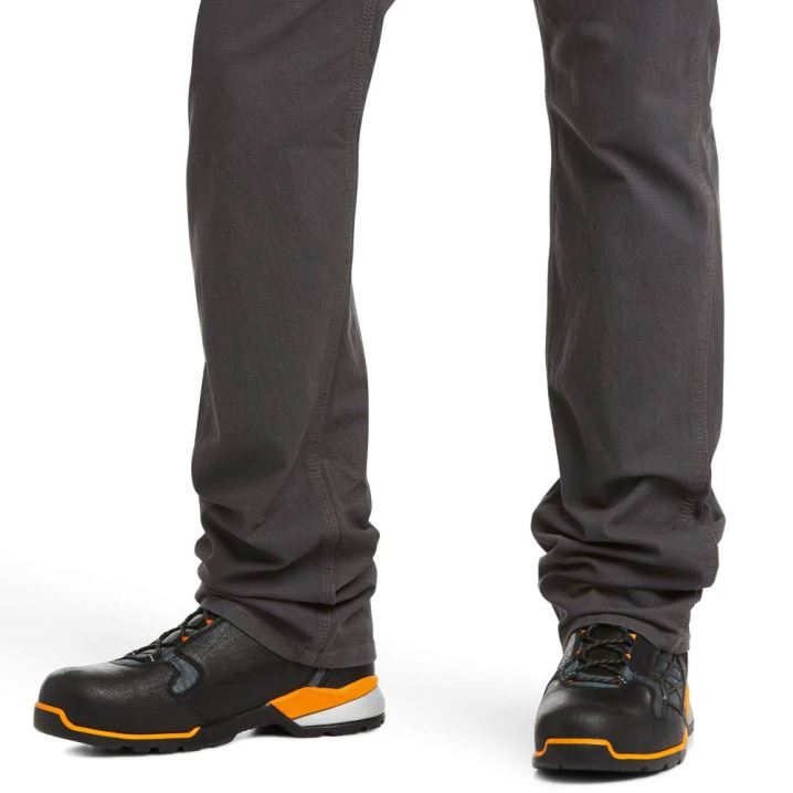 Ariat Rebar M4 Relaxed DuraStretch Made Tough Stackable Straight Leg Pant Grau | 80SgizVF