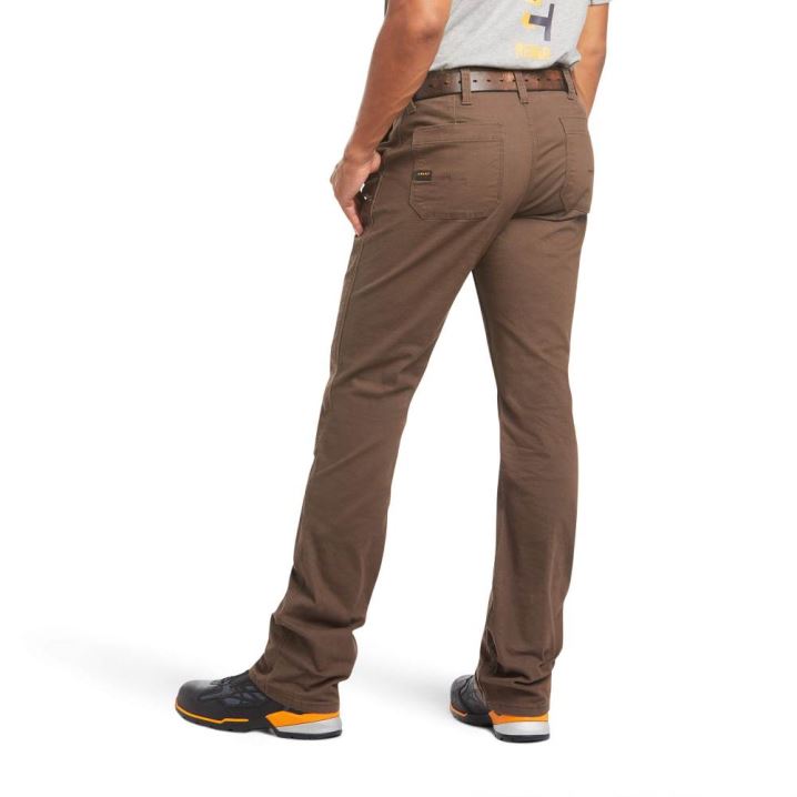 Ariat Rebar M4 Relaxed DuraStretch Made Tough Double Front Stackable Straight Leg Pant Wren | JiNG8QR3