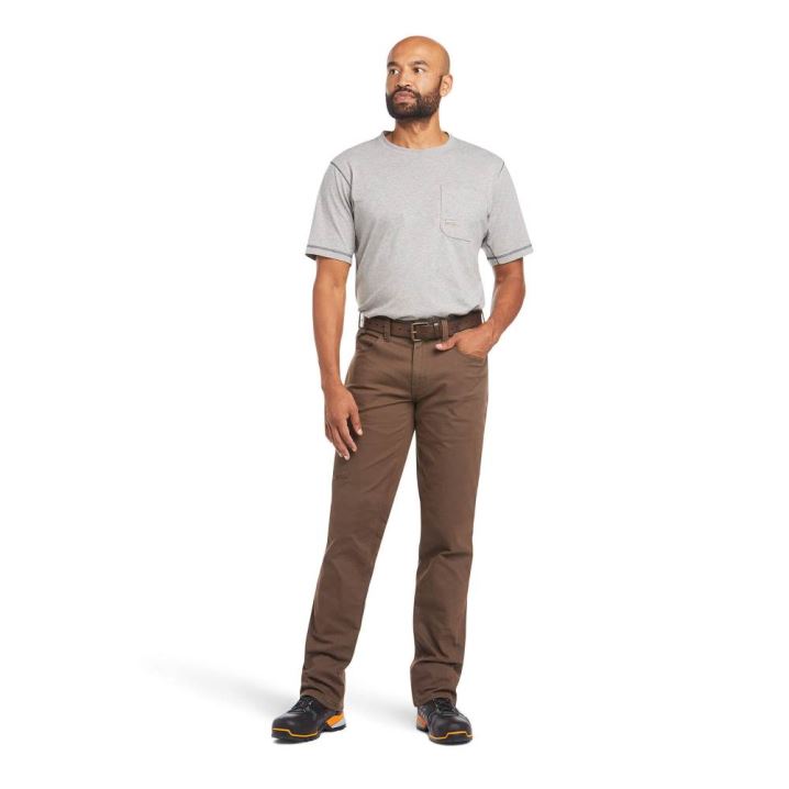 Ariat Rebar M4 Relaxed DuraStretch Made Tough Stackable Straight Leg Pant Wren | qnreF1po