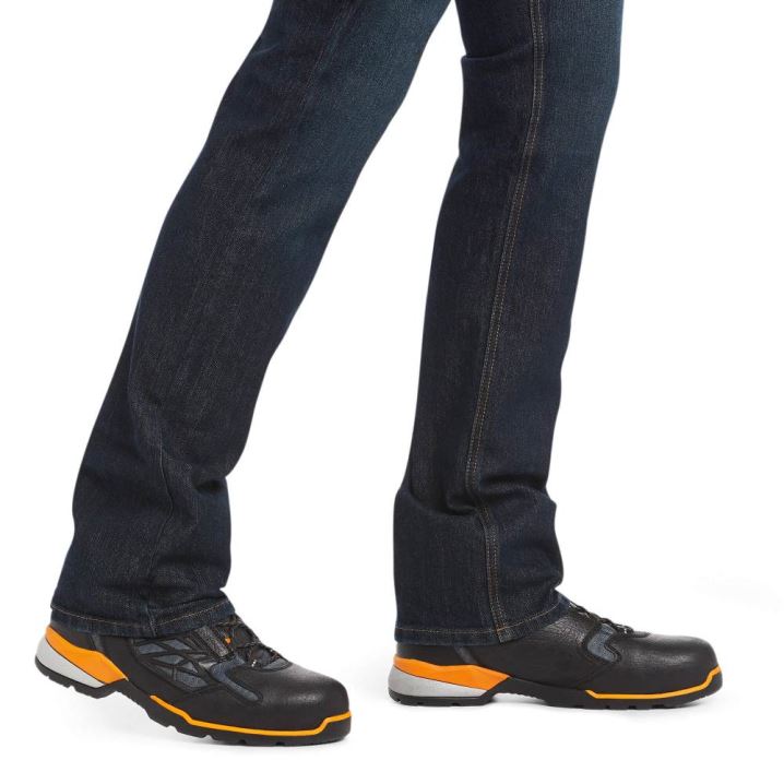 Ariat Rebar M7 Slim DuraStretch Basic Stackable Straight Leg Jean Grau Schwarz | 7qNGkro9