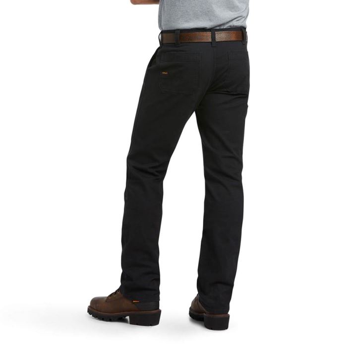 Ariat Rebar M7 Slim DuraStretch Made Tough Double Front Straight Pant Schwarz | h5gx9VUg