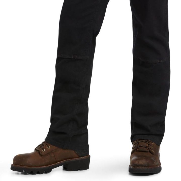 Ariat Rebar M7 Slim DuraStretch Made Tough Double Front Straight Pant Schwarz | h5gx9VUg