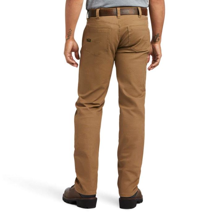 Ariat Rebar M7 Slim DuraStretch Made Tough Straight Pant Khaki | vis3LOE7