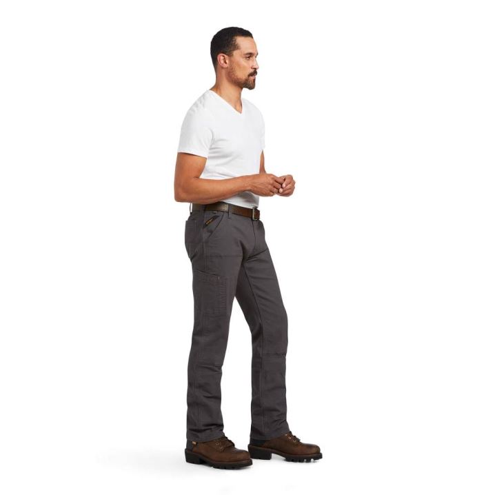 Ariat Rebar M7 Slim DuraStretch Made Tough Double Front Straight Pant Grau | zCOyt5kl