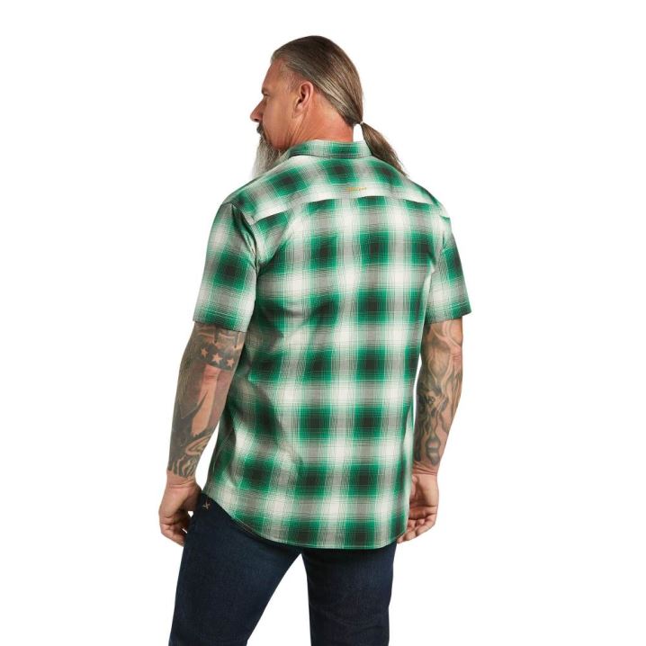 Ariat Rebar Made Tough DuraStretch Arbeits Shirt Amazon Plaid | MGYVR4GK