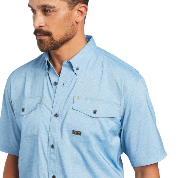 Ariat Rebar Made Tough VentTEK DuraStretch Arbeits Shirt Tiefes | vPqI0E37