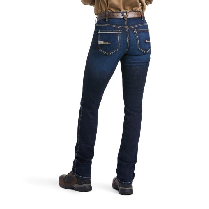 Ariat Rebar Perfect Rise Arbeits Flex Riveter Slim Leg Jean Frances | LuclytlE