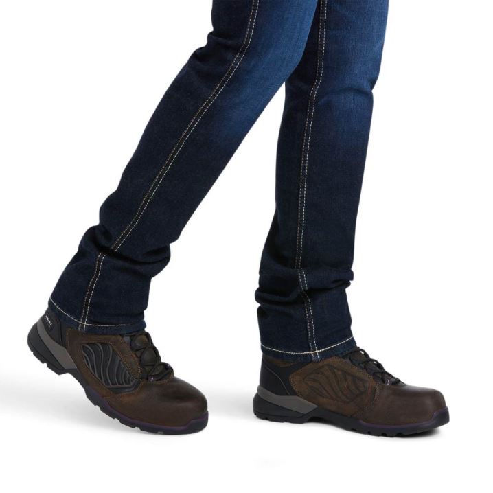 Ariat Rebar Perfect Rise Arbeits Flex Riveter Slim Leg Jean Frances | LuclytlE