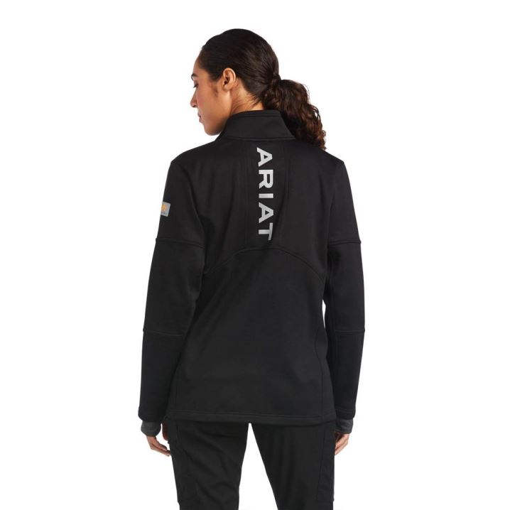 Ariat Rebar Polartec Elite Full Zip Sweatshirt Schwarz | cxHUSzxT