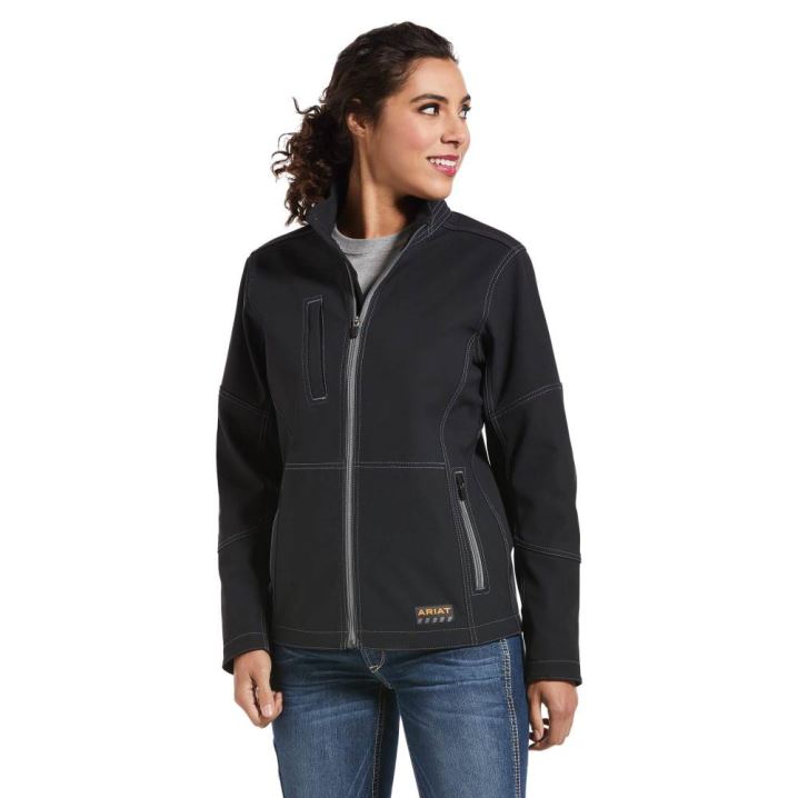 Ariat Rebar Stretch Canvas Softshell Jacket Schwarz | TX15smU5