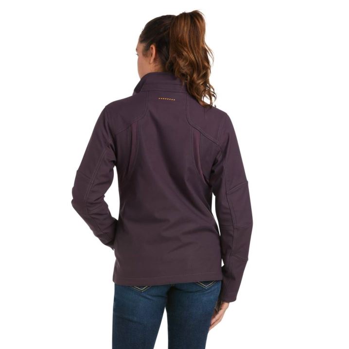 Ariat Rebar Stretch Canvas Softshell Jacket Lila | jVL7HnbS