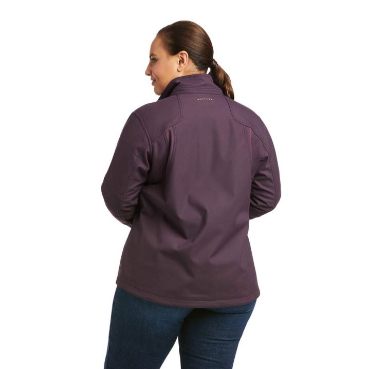 Ariat Rebar Stretch Canvas Softshell Jacket Lila | jVL7HnbS