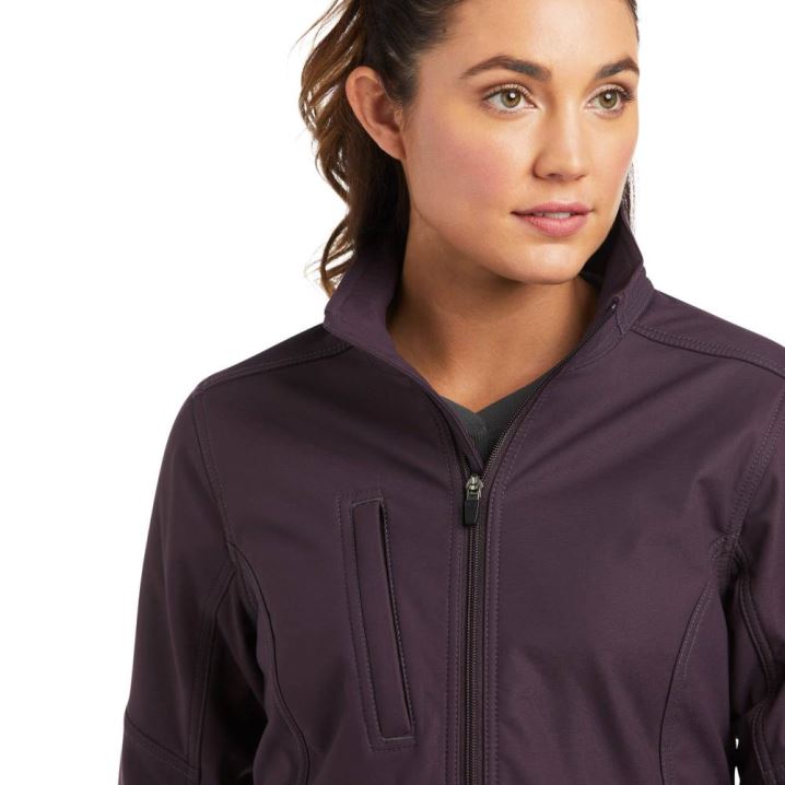 Ariat Rebar Stretch Canvas Softshell Jacket Lila | jVL7HnbS