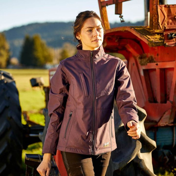 Ariat Rebar Stretch Canvas Softshell Jacket Lila | jVL7HnbS