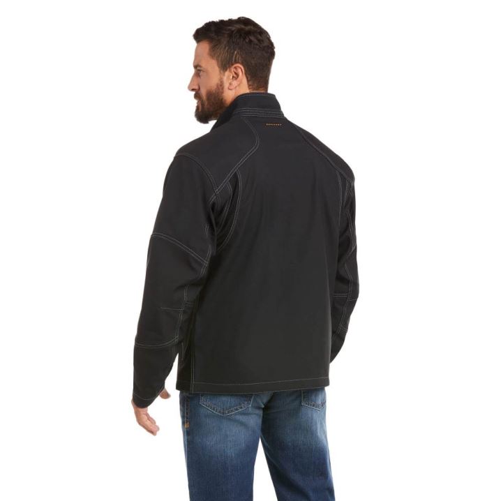 Ariat Rebar Stretch Canvas Softshell Jacket Schwarz | ugAglqSm