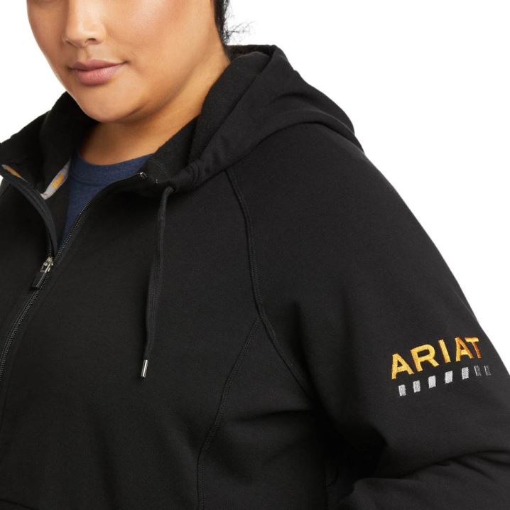 Ariat Rebar Thermic Insulated Full Zip Hoodie Schwarz | iD2hwOXS