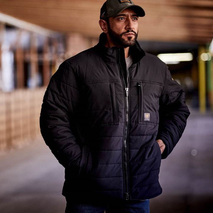 Ariat Rebar Valiant Ripstop Insulated Jacket Schwarz | ITZUsZi3