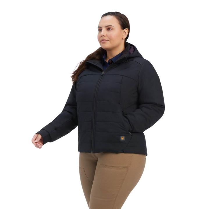 Ariat Rebar Valkyrie Stretch Canvas Insulated Jacket Schwarz | DFb1owfR