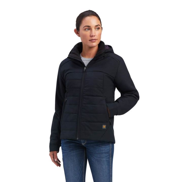 Ariat Rebar Valkyrie Stretch Canvas Insulated Jacket Schwarz | DFb1owfR