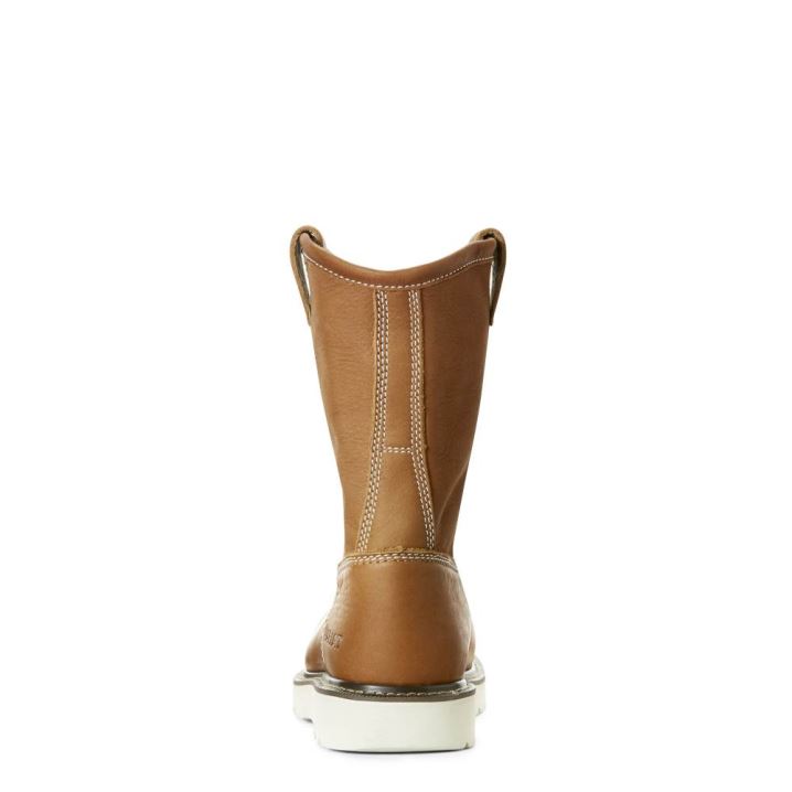 Ariat Rebar Wedge Pull-On Composite Kappe Arbeits Boot Gold | faFSVPYs