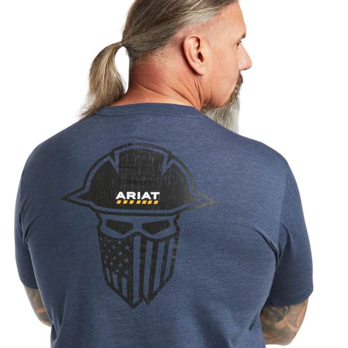 Ariat Rebar Workman Full Cover T-Shirt Slate Heather | hji91BiE