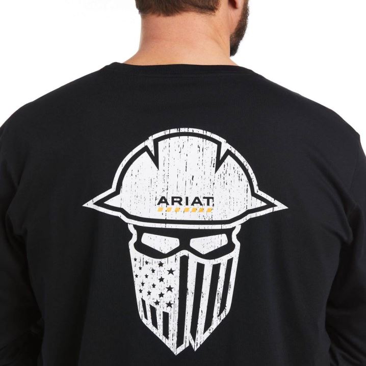 Ariat Rebar Workman Full Coverage T-Shirt Schwarz | BPKEKSkT