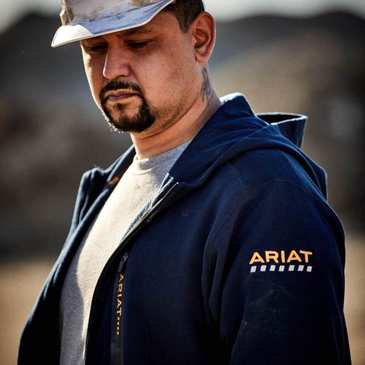 Ariat Rebar Workman Full Zip Hoodie Navy | MzfNyEZu