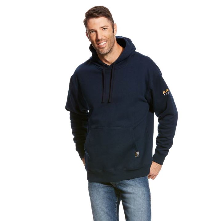 Ariat Rebar Workman Hoodie Navy | VQrsWlnG