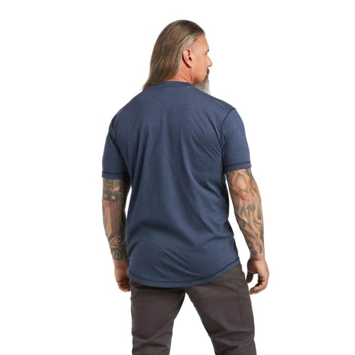 Ariat Rebar Workman T-Shirt Slate Heather | I6GNxsFt