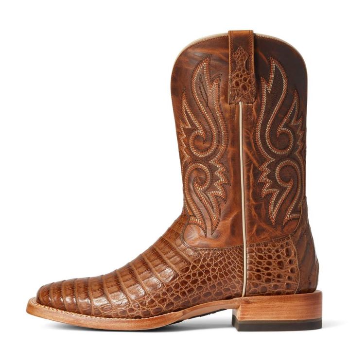 Ariat Relentless Denton Western Boot Beige | rKcIdmeJ