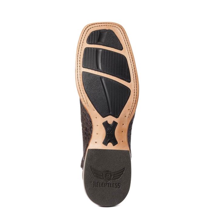 Ariat Relentless Denton Western Boot Schokolade | XNsYJWCx