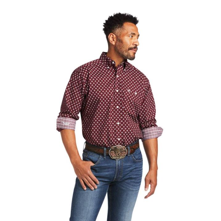 Ariat Relentless Inferno Stretch Klassische Fit Shirt Zinfandel | nB5rL7xO