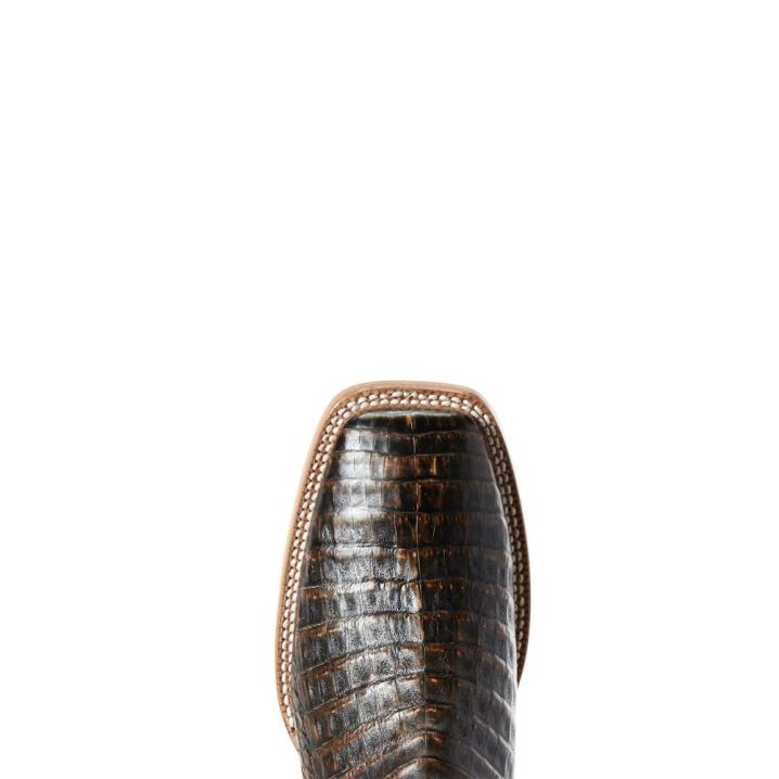 Ariat Relentless Pro Western Boot Toffee Caiman Belly | 4lYocoiM