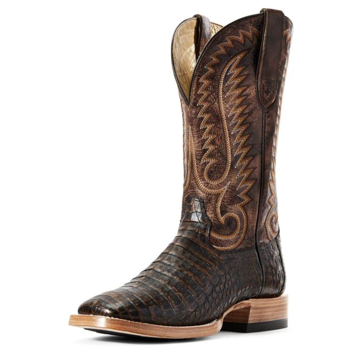 Ariat Relentless Pro Western Boot Toffee Caiman Belly | 4lYocoiM