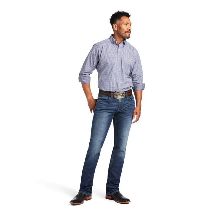 Ariat Relentless Spike Stretch Klassische Fit Shirt Grau | AMjhY519