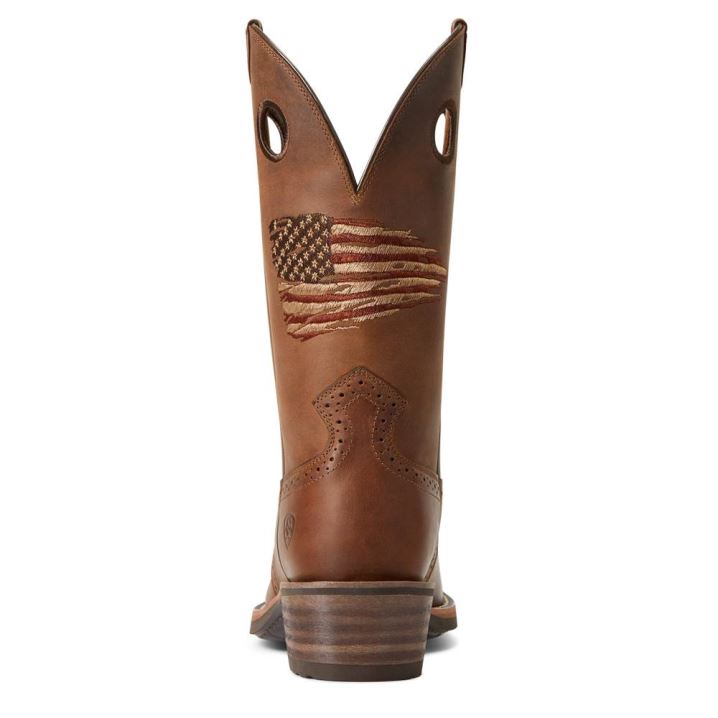 Ariat Roughstock Patriot Western Boot Braun | k9IwhhyI