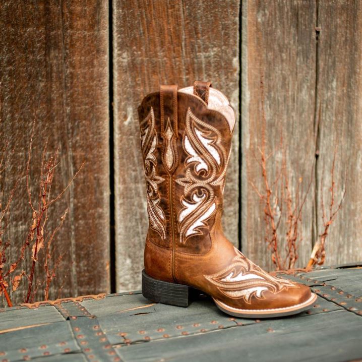 Ariat Round Up Bliss Western Boot Braun | jDIuuBuN