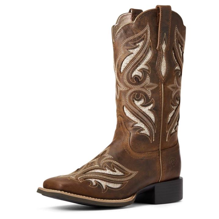 Ariat Round Up Bliss Western Boot Braun | jDIuuBuN