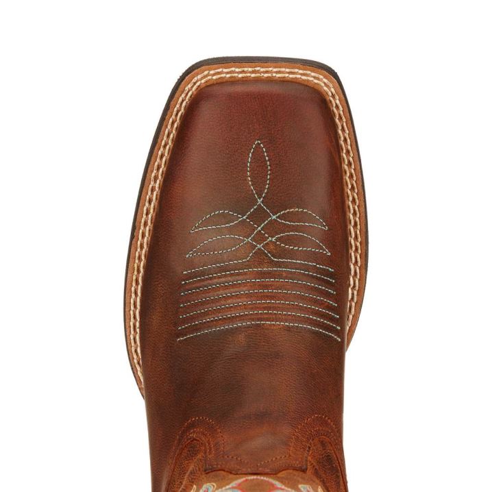 Ariat Round Up Ryder Western Boot Braun | 2qVdzgg8