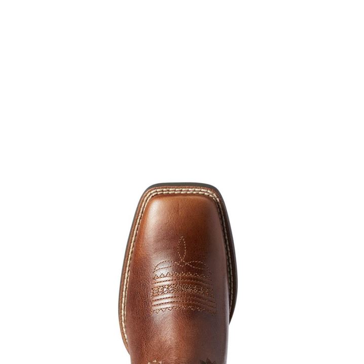 Ariat Round Up Skyler Western Boot Braun | tXumN4Ce