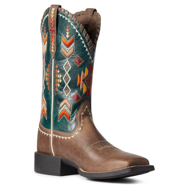 Ariat Round Up Skyler Western Boot Hellbraun | cIaemsph