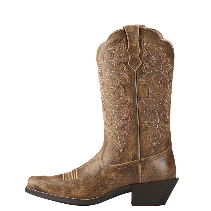 Ariat Round Up Square Kappe Western Boot Vintage Bomber | xgDqbfwg