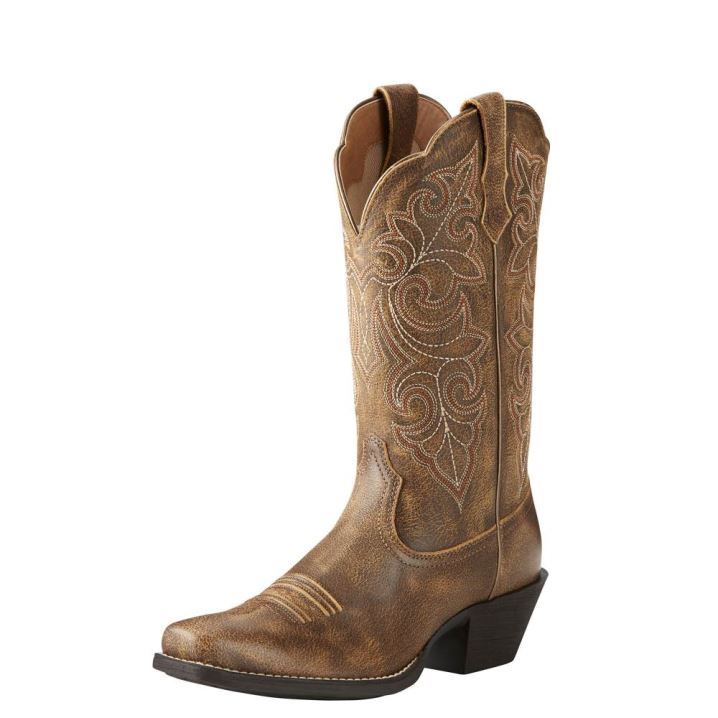 Ariat Round Up Square Kappe Western Boot Vintage Bomber | xgDqbfwg