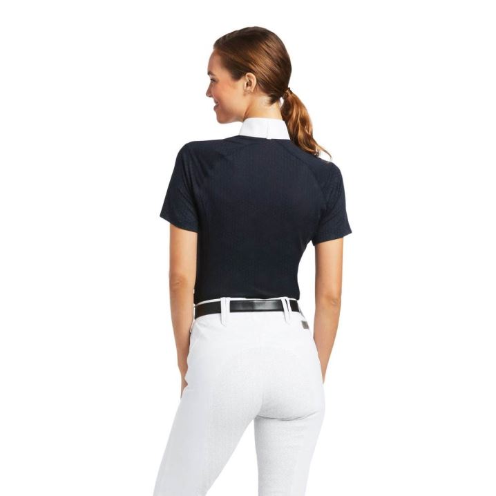 Ariat Showstopper Show Shirt Navy | 5KFFoyqq