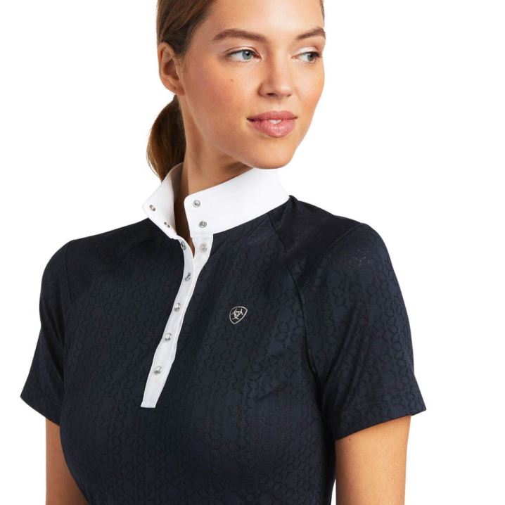 Ariat Showstopper Show Shirt Navy | 5KFFoyqq